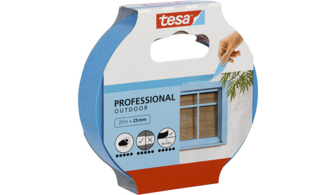 Tesa Masking Tape 25m x 25mm Preci.outdoor Blue 04440