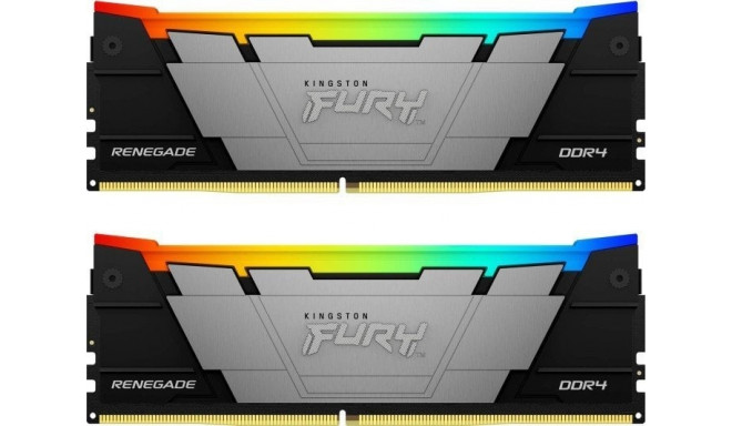 Kingston Fury Renegade RGB memory, DDR4, 64 GB, 3600MHz, CL18 (KF436C18RB2AK2/64)