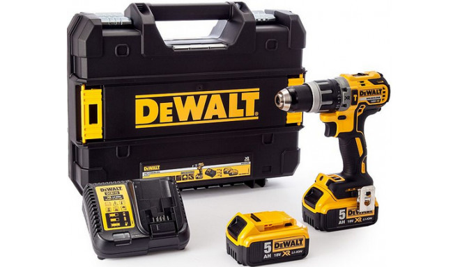 DeWalt Cordless screwdriver - drill DCD 796 P2 + 2x 5.0 Ah battery + charger + TSTAK