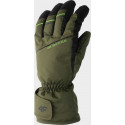 4f Men's ski gloves H4Z22-REM002 Khaki size S