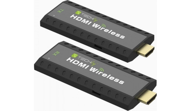 AV Signal Transmission System Techly 365641 Wireless Mini-Extender HDMI Full HD 1080p 60Hz, 5.8GHz, 