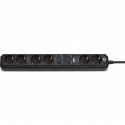 Brennenstuhl Connect Eco-Line WiFi socket strip 6-way (black, 1.5 meters, timer, voice control)