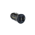 Car charger 2xUSB-A Fast Charging 15W black