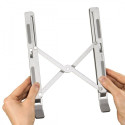 Foldable notebook stand aluminium