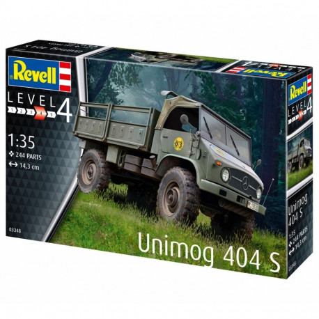 Plastic model vehicle UNIMOG 404 S 1/35