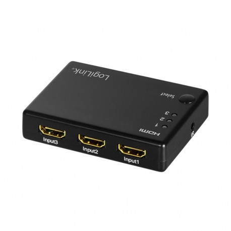 HDMI switch, 3x1-port 1080p/60Hz