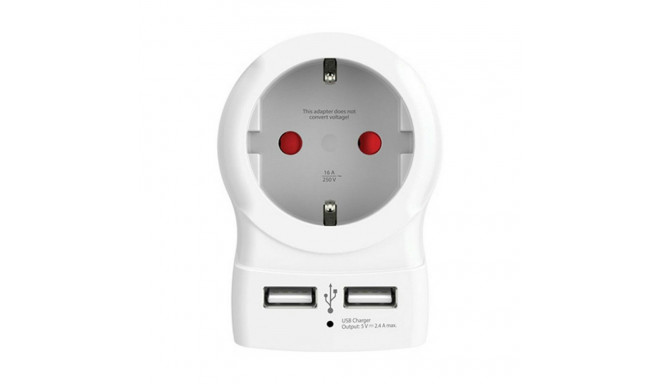 Plug Adapter Skross 1500282 USB x 2 European 2,4 A