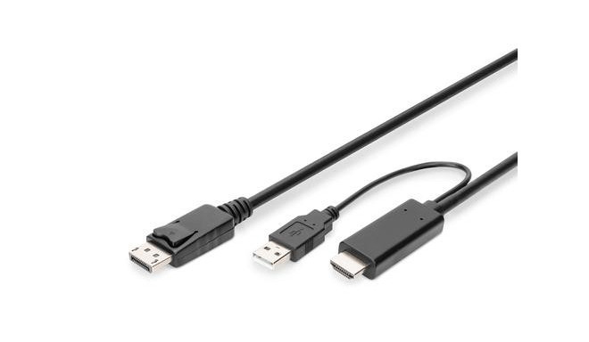 Digitus 4K HDMI Adapter Cable - HDMI to DisplayPort