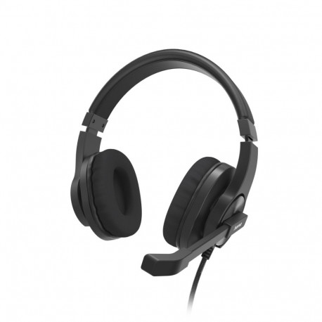 Kõrvaklapid+mikrofon Hama HS-P350 V2 PC-Office-Headset, over-ear, must, 4-pin 3.5mm pistik, 2x3,5mm 