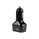 GREENCELL CAD33 Car Charger Green Cell USB-C Power Delivery + USB Quick Charge 3.0