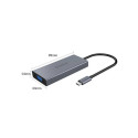 Orico 5-in-1 adapteri Hub, HDMI 4K + USB 3.0 + VGA + AUX + USB-C PD 60W