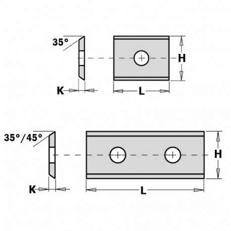 Kõvasulam pöördtera 7.5x12x1.5 mm