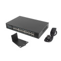 SWITCH LANBERG 24X 100MB POE+/2X COMBO RACK 19" GIGABIT ETHERNET 250W