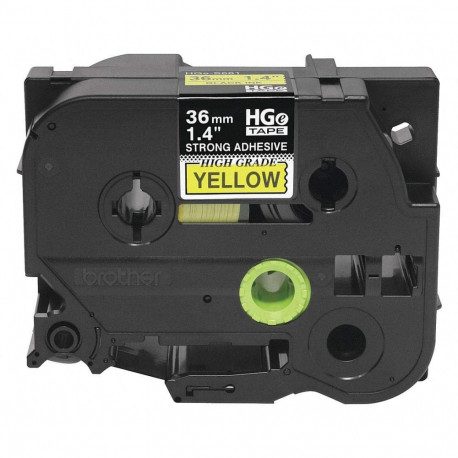 Kleepkirjalint/markeerimislint BROTHER Strong TZE-S661 36mm must/kollasel analoog