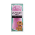 Pet Teezer зеленая/розовая щетка для подшерстка собак L