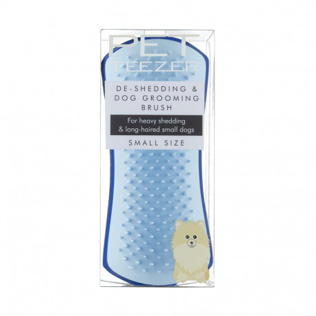 Pet Teezer blue undercoat brush for dogs S