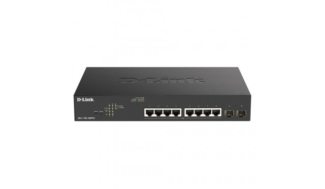 "8P+2P D-Link DGS-1100-10MPV2/E M RM 2xSFP PoE (130W)"