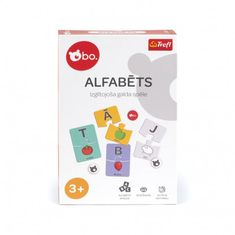 bo. Educational board game "Alphabet" (In Latvian lang.)