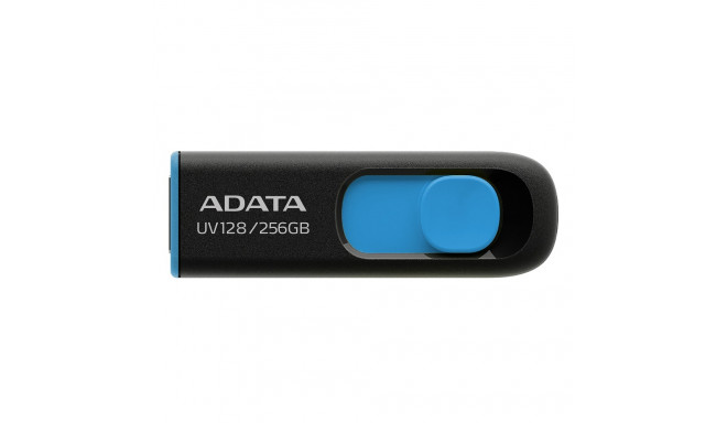 ADATA  MEMORY DRIVE FLASH USB3 256GB/BLK/BLUE AUV128-256G-RBE