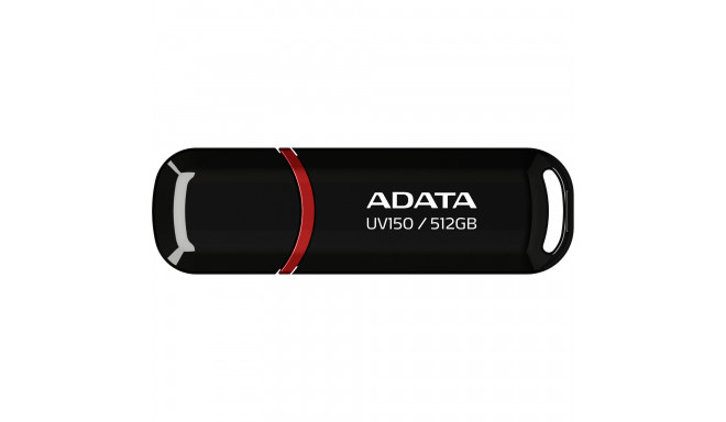 ADATA  MEMORY DRIVE FLASH USB3 512GB/BLACK AUV150-512G-RBK