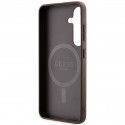 Guess case for Samsung Galaxy S24 GUHMS24SG4GFRW brown HC MAGSAFE PU 4G RING CLASSIC LOGO