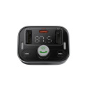 Car Bluetooth 5.3 FM Transmitter 2xUSB + USB-C, Black