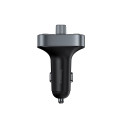 Car Bluetooth 5.3 FM Transmitter 2xUSB + USB-C, Black