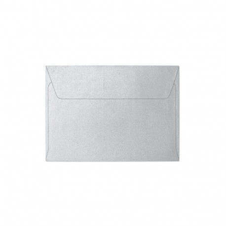 Metallik ümbrik Pearl Silver C6 - 10tk, liimiribaga