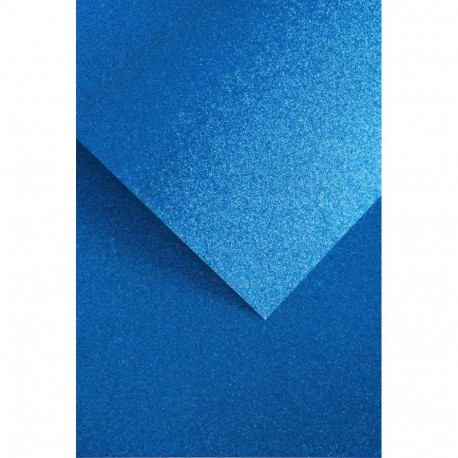 Glitterkartong A4, 210g/5lk sinine