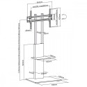Slim TV Floor Stand Wit h Shelf MC-865