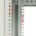 Wall cabinet rack 12U 600x600 gray metal door