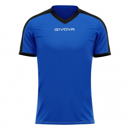Koszulka Givova Revolution Interlock niebiesko-czarna MAC04 0210 M
