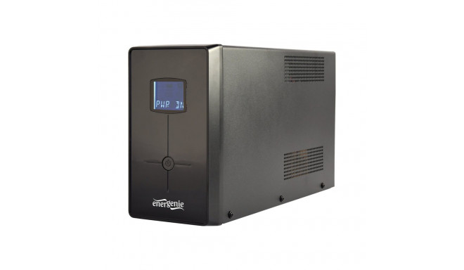 ENERGENIE EG-UPS-035 UPS with USB and LCD display 2000VA 2x Schuko + 3x IEC socket black