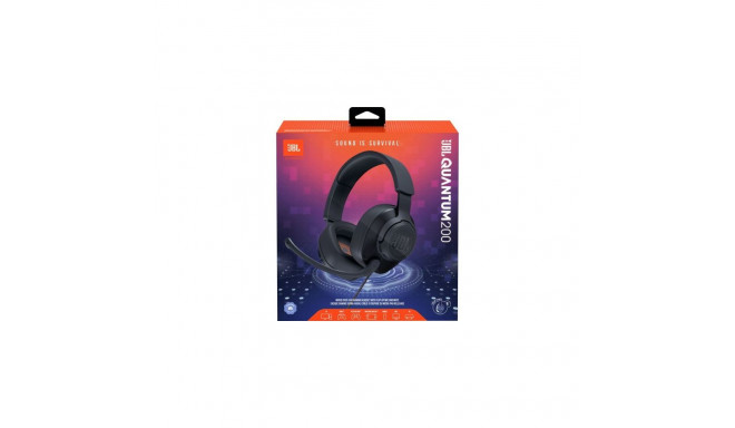 JBL Quantum 200 Headphone Wired Gaming Headset with Microphone, Black EU