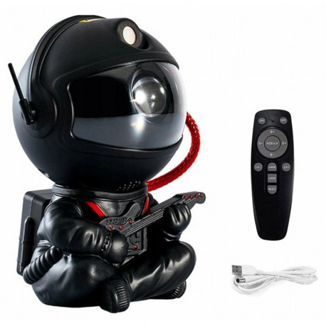 Goodbuy kodulamp astronaut mängib kitarri koos puldiga | taimeri | 8 režiimi must