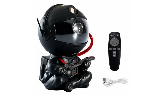 Goodbuy home lamp astronaut playing guitar with remote | timer | 8 modes black