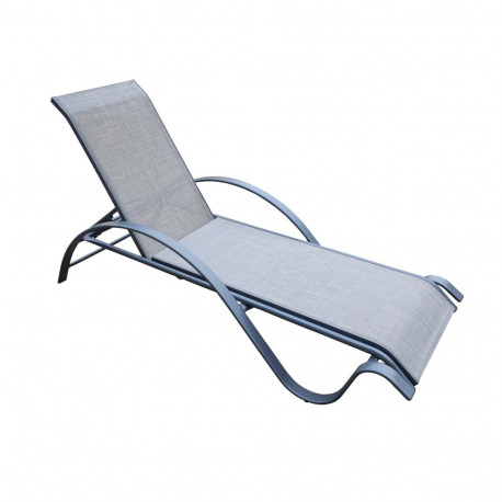 Deck chair BOSTON light grey