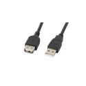 Lanberg kaabel USB-A M/F 2.0 5m, must