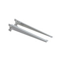 1 PAIR BRACKET ANGLE 280 MM GREY