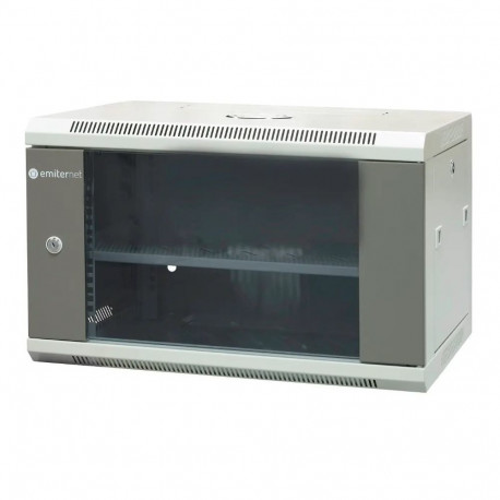 EMITERNET riputatav kapp EM/AP6406 19" 6U plekk- ja klaasustega 600×450×370mm (laius/sügavus/kõrgus)