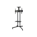 Maclean MC-661 Trolley TV Stand with Mounting Bracket and 2 Shelfs