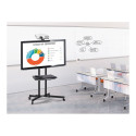 Maclean MC-661 Trolley TV Stand with Mounting Bracket and 2 Shelfs