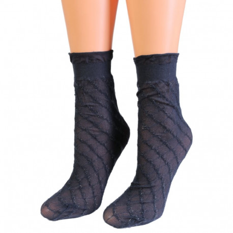 SOKISAHTEL STELLA sinised õhukesed sädelusega sokid 444