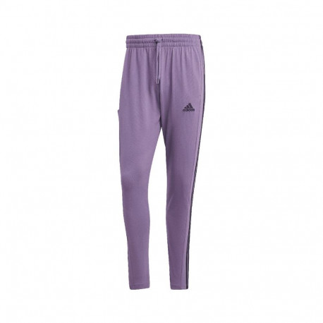 adidas Essentials Single Jersey Tapered Open Hem 3-Stripes M Pants IJ8699 (S)