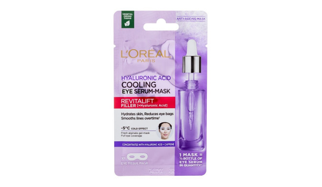 L'Oréal Paris Revitalift Filler HA Cooling Tissue Eye Serum-Mask (11ml)