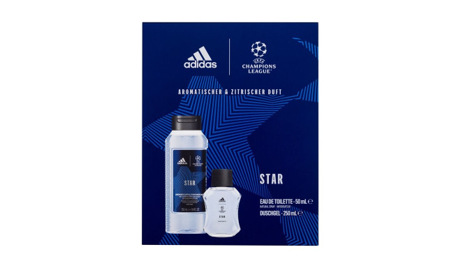 Adidas UEFA Champions League Star Eau de Toilette (50ml) (Edt 50 ml + Shower Gel 250 ml)