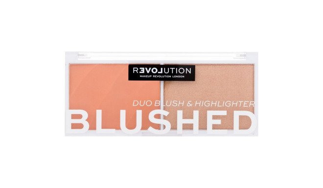 Revolution Relove Colour Play Blushed Duo Blush & Highlighter (5ml) (Queen)