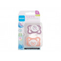 MAM Supreme Silicone Pacifier 0m+ Violet & Orange (2ml)