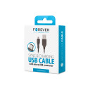 Forever kaabel USB - microUSB 1A 1m, must