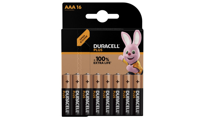 1x16 Duracell Plus Micro MN2400 AAA LR03 1,5V